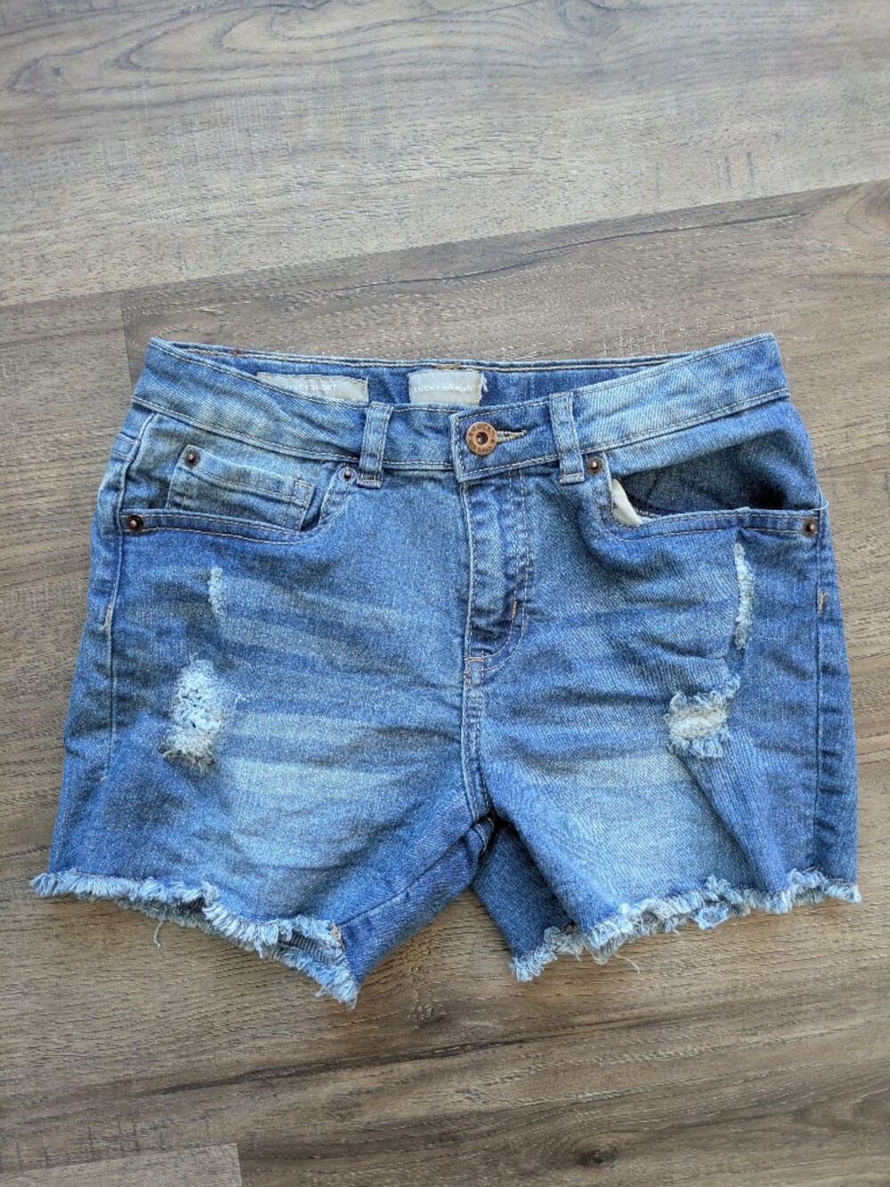 Lucky Brand Light Blue Riley Short Denim Girls Sz 12